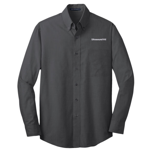 Ultrasound AI Embroidered - Crosshatch Easy Care Shirt Thumbnail