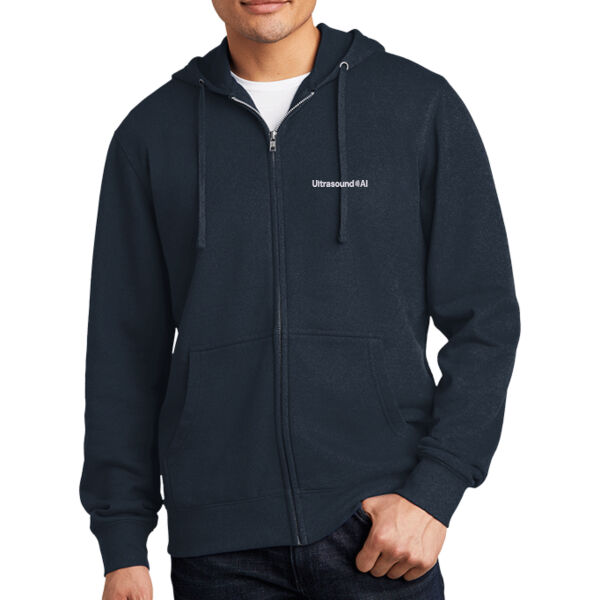 Ultrasound AI Embroidered - Fleece Full Zip Hoodie Thumbnail