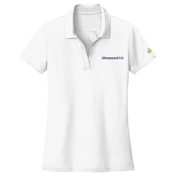 Ultrasound AI Embroidered - Women's Mesh Pique Performance Polo Thumbnail