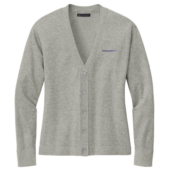 Brooks Brothers UltrasounAI Embroidered- - Women's Cotton Stretch Cardigan Sweater Thumbnail